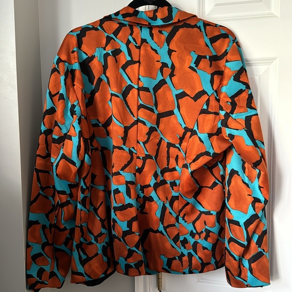 Ashley Stewart Animal Colorblock Knit Blazer Size 18 - Picture 6 of 8